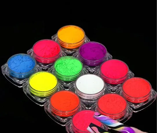 Earrings RESIN ART HUB 12 Colors Neon Fluorescent Mica Pigments