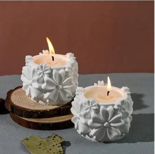Earrings RESIN ART HUB Flower Chrysanthemum Shaped Storage Silicone Mold for Jesmonite Art