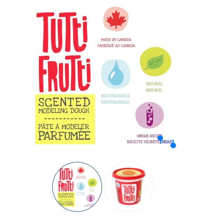 Earrings Tutti Fruiti Play Dough Tubs Zibbers