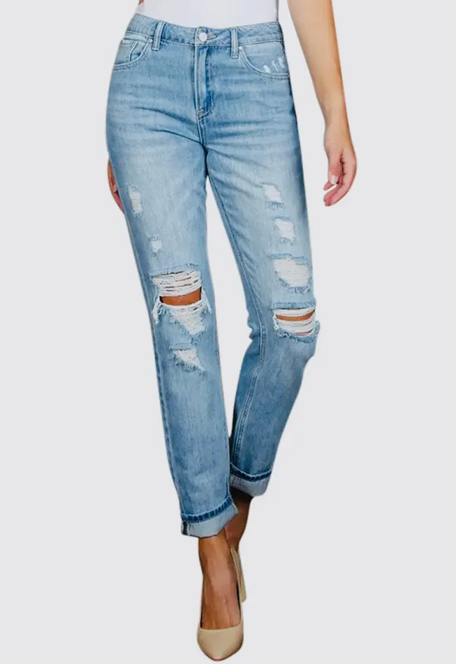 Earrings Vanilla Monkey High Rise Straight Jeans