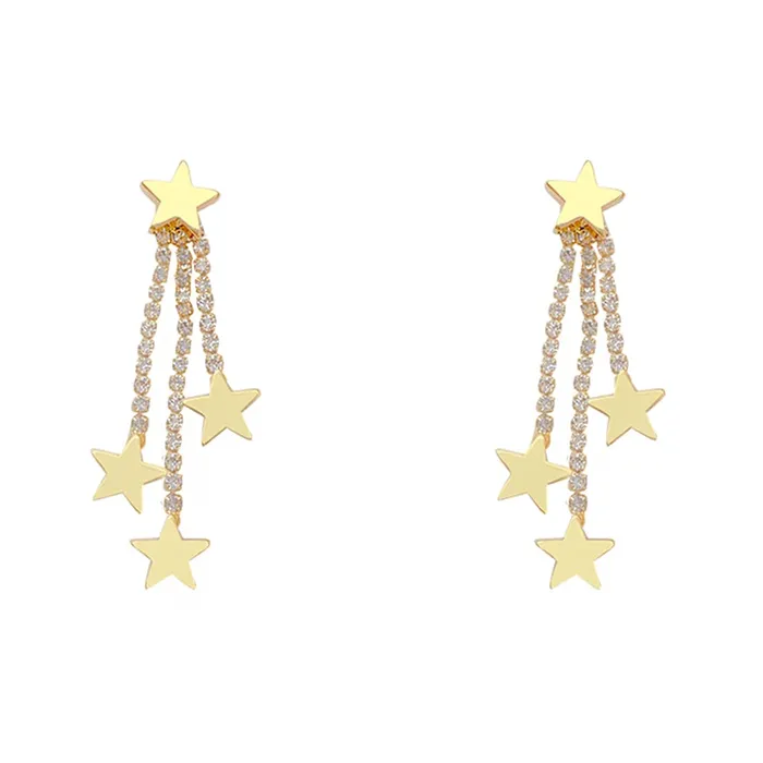 Earrings Yellow Chimes Earrings For Women Gold Toned Star Shape Stud With Chain Back Drop Earrings For Women and Girls Yellow Chimes Earrings Yellow Chimes Earrings For Women Gold Toned Star Shape Stud With Chain Back Drop Earrings For Women and Girls Yellow Chimes
