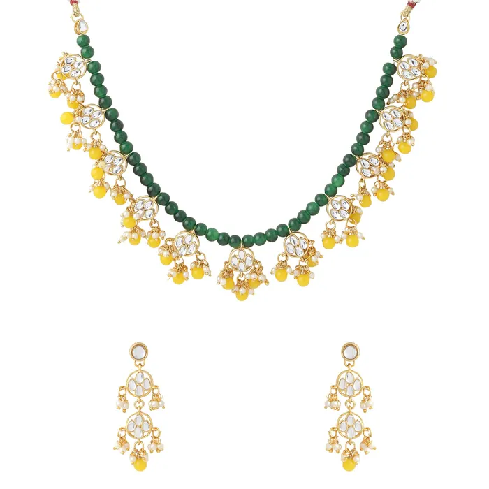Earrings Yellow Chimes Jewellery Set for Women and Girls Kundan Necklace Set Gold Plated White Beads Drop Kundan Choker Necklace Set Birthday Gift for girls and women Anniversary Gift for Wife Yellow Chimes Earrings Yellow Chimes Jewellery Set for Women and Girls Kundan Necklace Set Gold Plated White Beads Drop Kundan Choker Necklace Set Birthday Gift for girls and women Anniversary Gift for Wife Yellow Chimes
