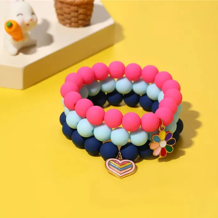 Earrings Yellow Chimes Melbees by Yellow Chimes Bracelet for Kids and Girls Beads Bracelets for Girls 3pcs Combo of Charm Beads Bracelet Birthday Gift For girls and Kids