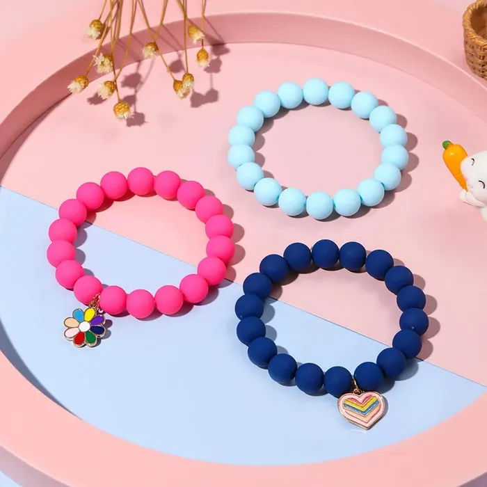Earrings Yellow Chimes Melbees by Yellow Chimes Bracelet for Kids and Girls Beads Bracelets for Girls 3pcs Combo of Charm Beads Bracelet Birthday Gift For girls and Kids