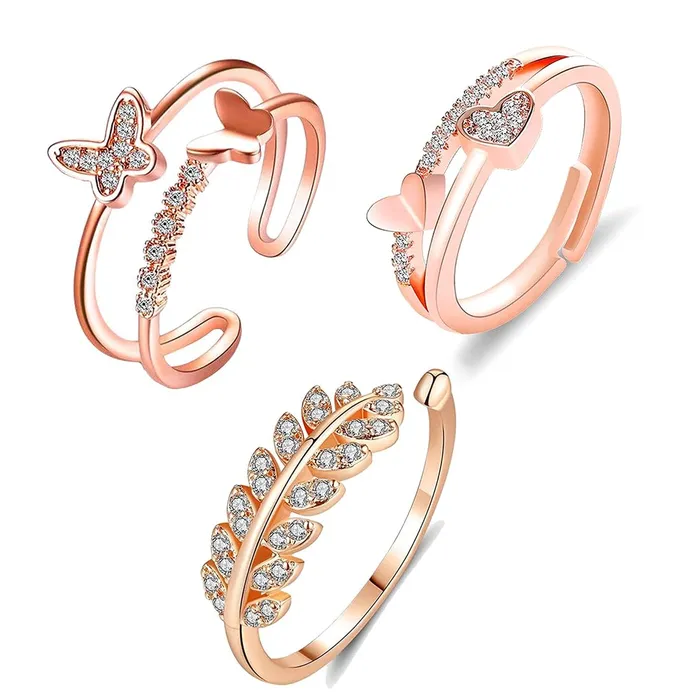 Earrings Yellow Chimes Rings for Women and Girls Crystal Ring Adjustable Crystal Rings Rose Gold Tone Combo of 3pcs Ring for Women Birthday Gift For girls and women Anniversary Gift for Wife Yellow Chimes Earrings Yellow Chimes Rings for Women and Girls Crystal Ring Adjustable Crystal Rings Rose Gold Tone Combo of 3pcs Ring for Women Birthday Gift For girls and women Anniversary Gift for Wife Yellow Chimes