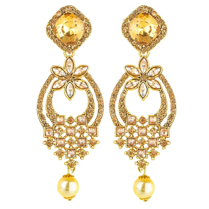 Earrings Yellow Chimes Stylish Traditional Pearl Drops Kundan Jadau Dangler Earrings for Women and Girls Yellow Chimes Earrings Yellow Chimes Stylish Traditional Pearl Drops Kundan Jadau Dangler Earrings for Women and Girls Yellow Chimes