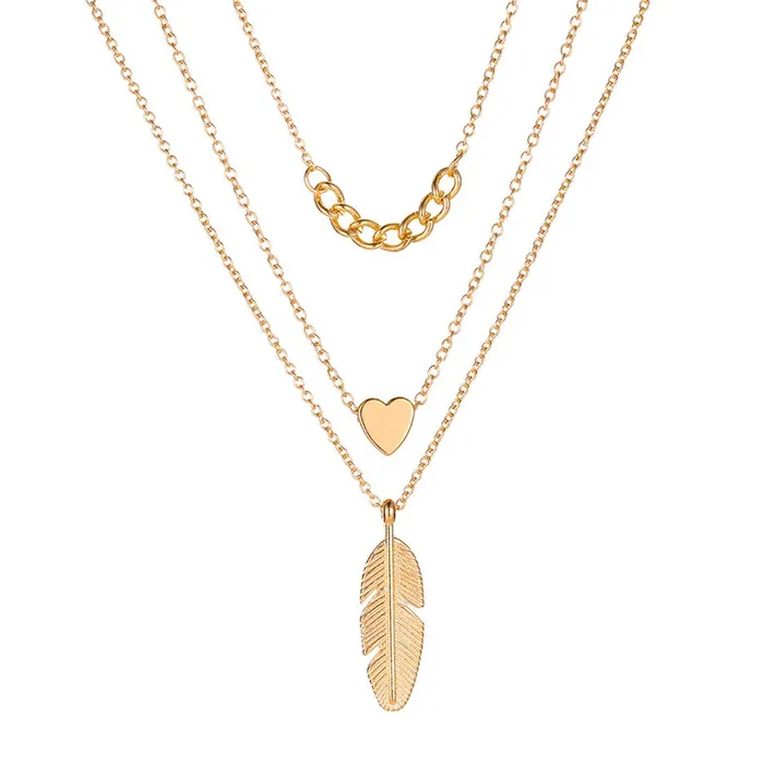 Earrings Yellow Chimes Trendy Fashion Multilayered Gold Plated Leaf Design Choker Necklace Earring Combo for Women and Girls