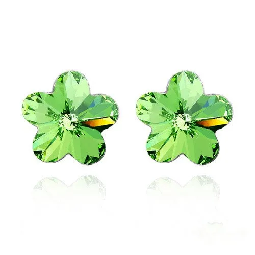 Earrings Yellow Chimes Yellow Chimes Crystals from Swarovski Platinum Plated Flower Crystal Earrings for Women and Girls Peridot Earrings Yellow Chimes Yellow Chimes Crystals from Swarovski Platinum Plated Flower Crystal Earrings for Women and Girls Peridot