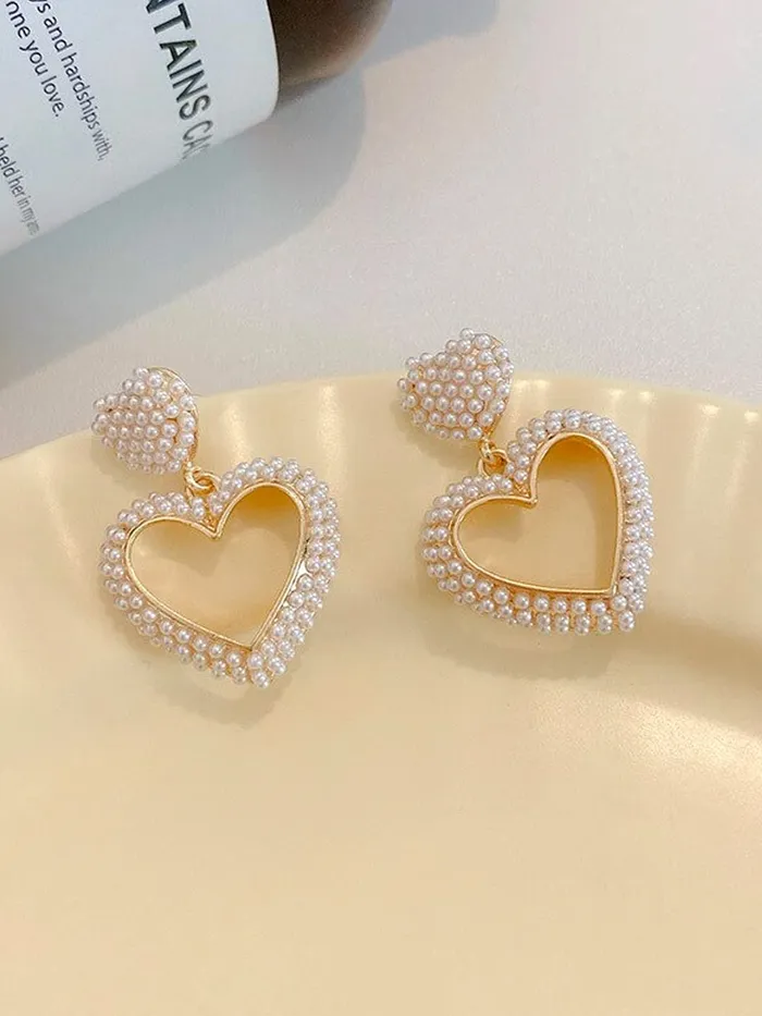Earrings Yellow Chimes Yellow Chimes Earrings for Women and Girls Black Drop Earrings for Women Valentine Special Love Heart Drop Earrings Birthday Gift for girls and women Anniversary Gift for Wife