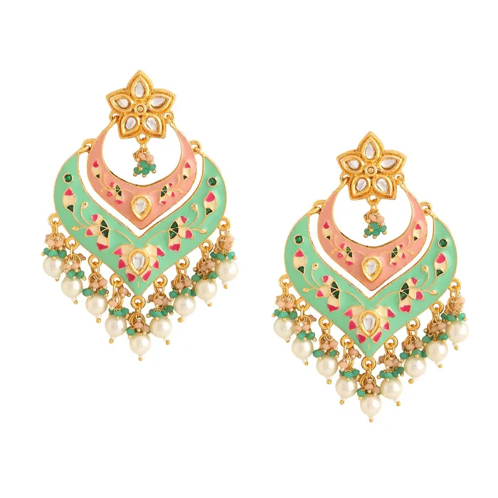 Earrings Yellow Chimes Yellow Chimes Earrings for Women and Girls Traditional Meenakari Chandbali Gold Plated Meenakari Chandbali Earrings for Women Birthday Gift for girls and women Anniversary Gift for Wife Earrings Yellow Chimes Yellow Chimes Earrings for Women and Girls Traditional Meenakari Chandbali Gold Plated Meenakari Chandbali Earrings for Women Birthday Gift for girls and women Anniversary Gift for Wife