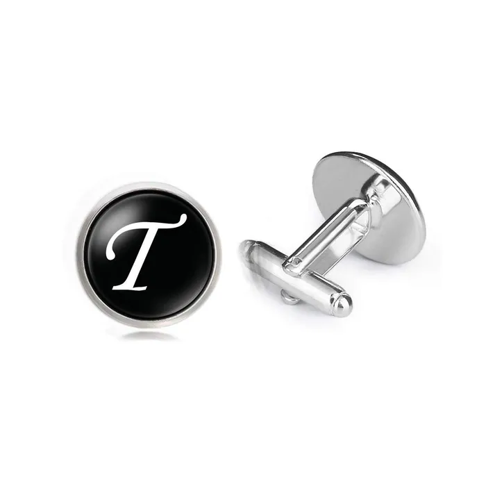 Earrings Yellow Chimes Yellow Chimes Exclusive Collection Alphabet T Statement Stainless Steel Cufflinks for Men T Cuff Links