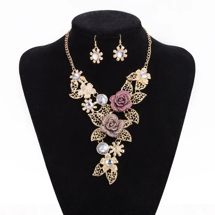Earrings Yellow Chimes Yellow Chimes Jewellery Set for Women and Girls Fashion Golden Jewellery Set for Women Gold Plated Floral Necklace Set Birthday Gift for girls and women Anniversary Gift for Wife
