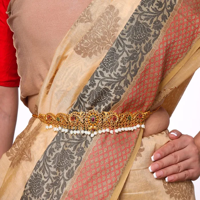 Earrings Yellow Chimes Yellow Chimes Kamarbandh for Women and Girls Traditional Gold Plated Kamarband for Women Gold Plated Saree Wedding Waist Chain for Women Birthday Gift for girls and women