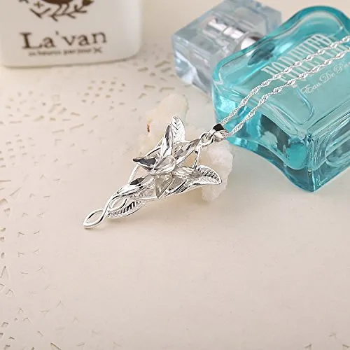Earrings Yellow Chimes Yellow Chimes Pendant for Women Arwens Evenstar Necklace Lord of The Rings Silver Pendant for Girls and Women