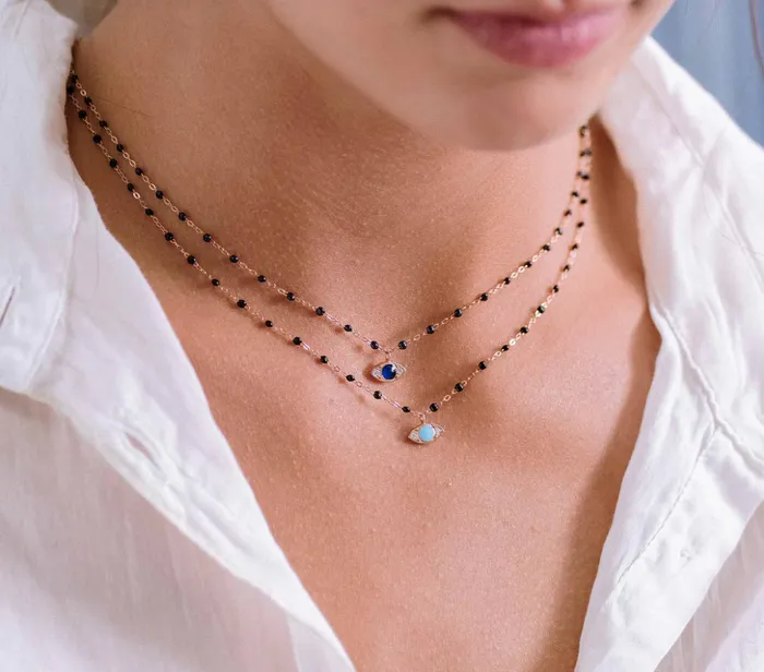 Eye Sparkle Diamond Necklace Gigi Clozeau Necklaces