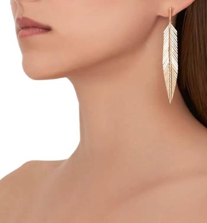 Feather Earrings Medium Cadar Earrings