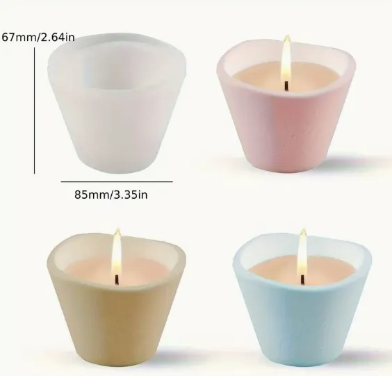 Flower Pot Shaped Silicone Mold For Jesmonite RESIN ART HUB Earrings