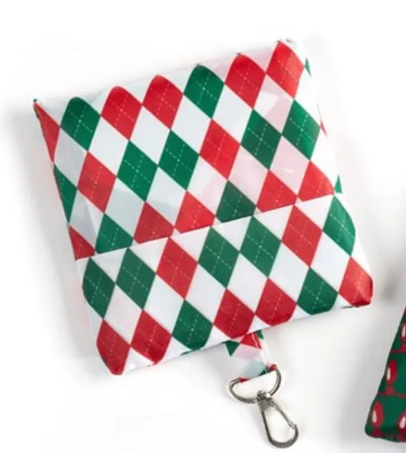 Fold Away Shopping Bag Holiday Gift Craft Earrings Fold Away Shopping Bag Holiday Gift Craft Earrings