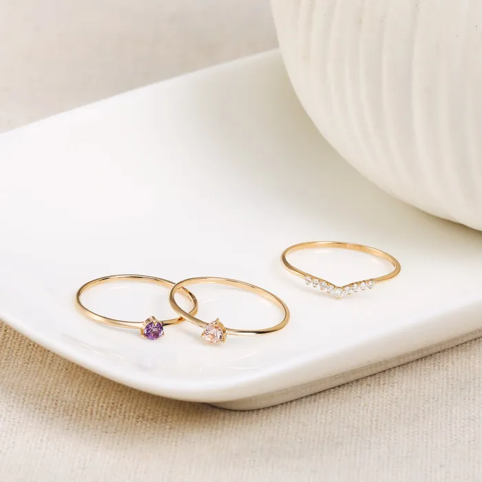FROST Curved Diamond Ring AURELIE GI Rings