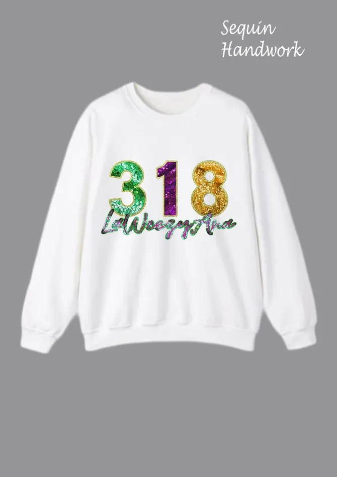 Get Signatured Earrings Mardi Gras Sweatshirt