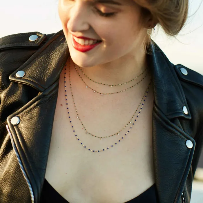 Gigi Clozeau Necklaces Mini Gigi Necklace with One Diamond