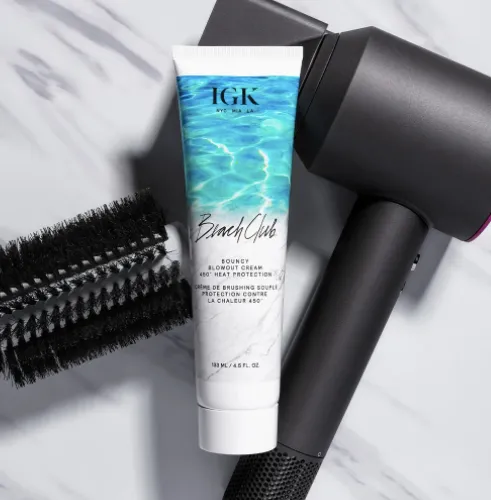 IGK Hair Earrings Beach Club Bouncy Blowout Cream