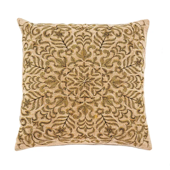 Indaba Earrings Flora Embroidered Pillow