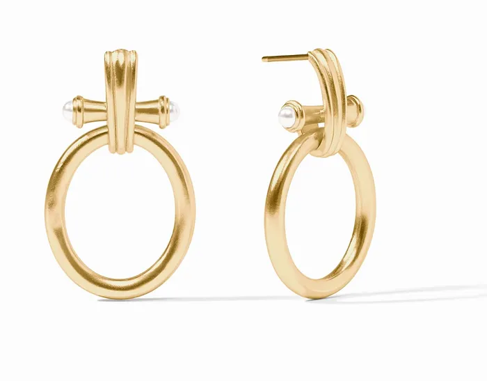 JULIE VOS Earrings Bamboo Doorknocker Earring