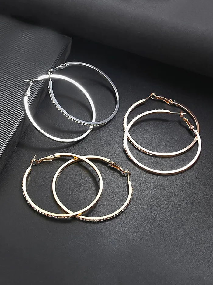 Kairangi Earrings Kairangi Earrings for Women and Girls Fashion Multicolor Hoop Earrings 3 Pairs Silver Gold Rose Gold Toned Hoops Earring Set Birthday Gift for Girls Women Anniversary Gift for Wife Kairangi Earrings Kairangi Earrings for Women and Girls Fashion Multicolor Hoop Earrings 3 Pairs Silver Gold Rose Gold Toned Hoops Earring Set Birthday Gift for Girls Women Anniversary Gift for Wife