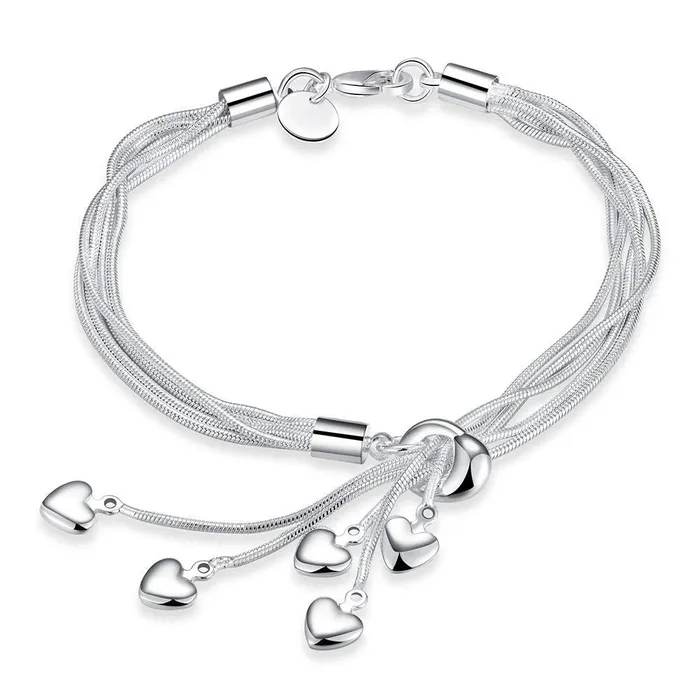 Kairangi Kairangi Valentine Gift for Girls Bracelet for Women and Girls Silver Charm Bracelets Heart Shaped Hanging Charm Bracelet Birthday Gift for Girls Women Anniversary Gift for Wife Bracelets Kairangi Kairangi Valentine Gift for Girls Bracelet for Women and Girls Silver Charm Bracelets Heart Shaped Hanging Charm Bracelet Birthday Gift for Girls Women Anniversary Gift for Wife Bracelets