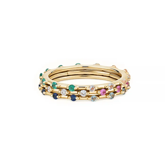 Kate Collins Jewelry Rings TwoToned Stacker Ring