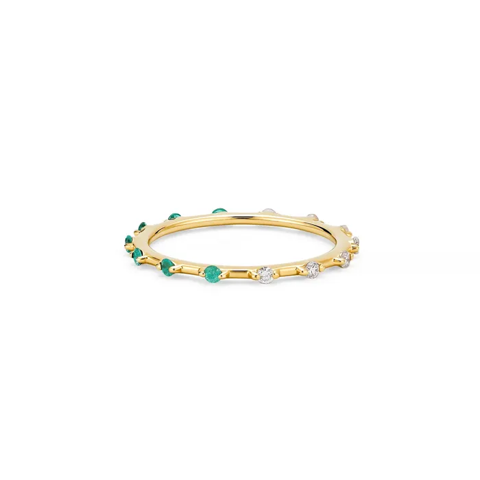 Kate Collins Jewelry Rings TwoToned Stacker Ring