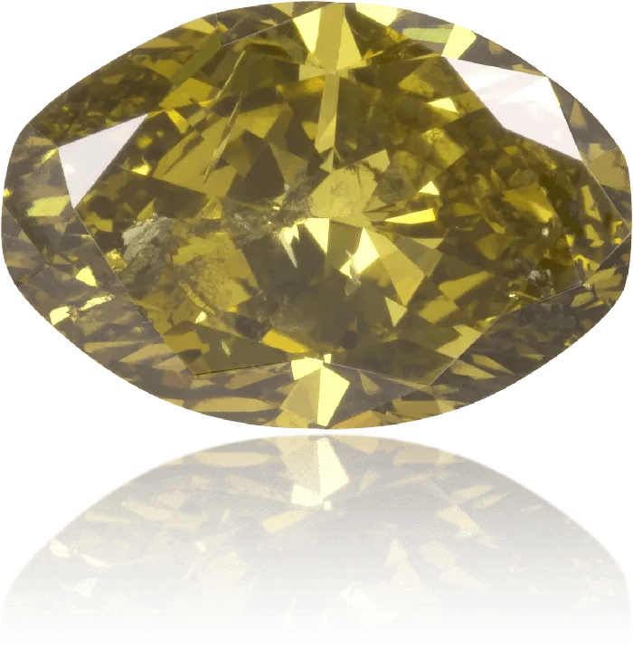 Langerman Diamonds Earrings Natural Green Diamond Oval 160 ct Polished