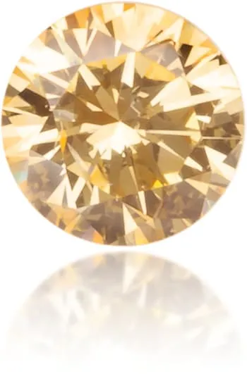 Langerman Diamonds Earrings Natural Orange Diamond Round 016 ct Polished