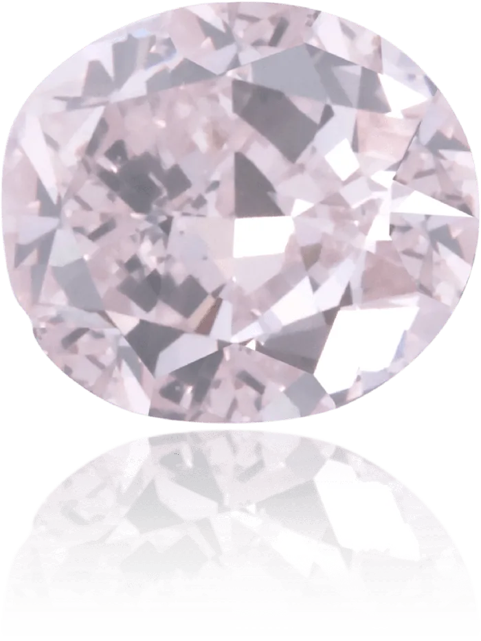 Langerman Diamonds Earrings Natural Pink Diamond Oval 070 ct Polished