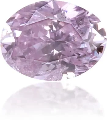 Langerman Diamonds Earrings Natural Purple Diamond Oval 012 ct Polished