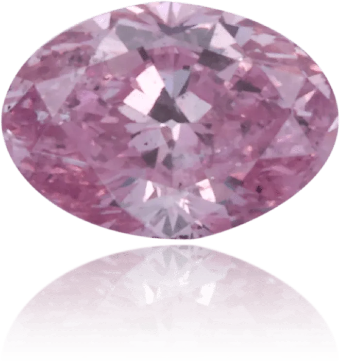 Langerman Diamonds Earrings Natural Purple Diamond Oval 018 ct Polished