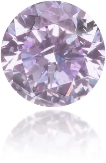 Langerman Diamonds Earrings Natural Purple Diamond Round 015 ct Polished