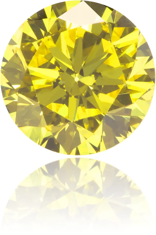 Langerman Diamonds Earrings Natural Yellow Diamond Round 094 ct Polished