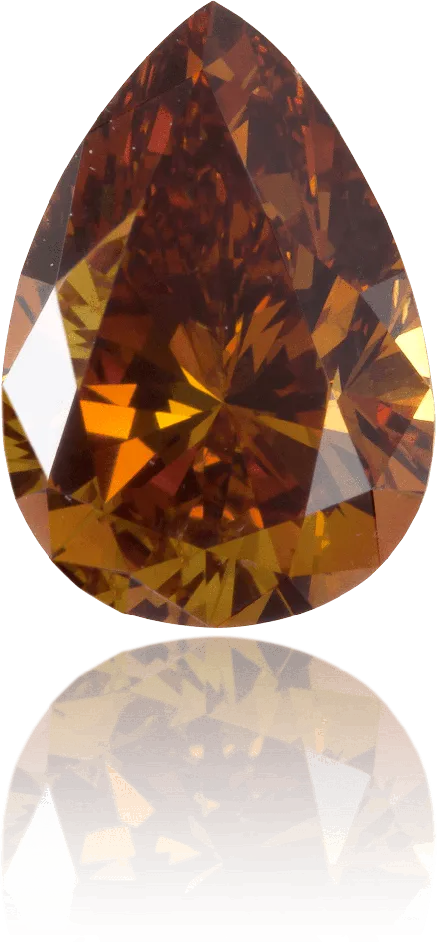 Langerman Diamonds Natural Orange Diamond Pear Shape 090 ct Polished Earrings Langerman Diamonds Natural Orange Diamond Pear Shape 090 ct Polished Earrings
