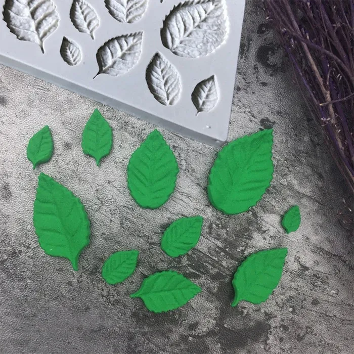 Leaves Silicone mold Resin Art Hub Earrings