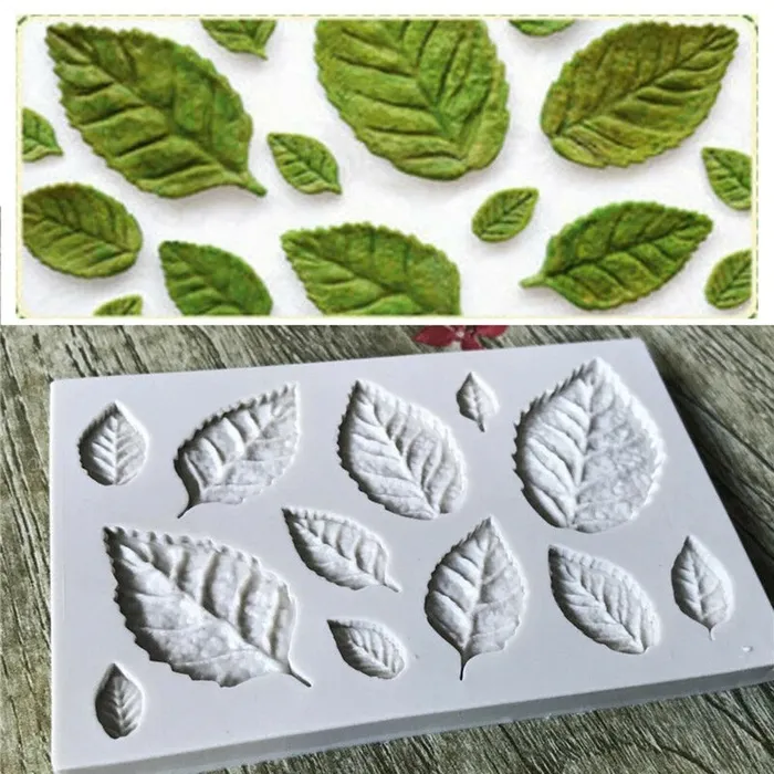 Leaves Silicone mold Resin Art Hub Earrings