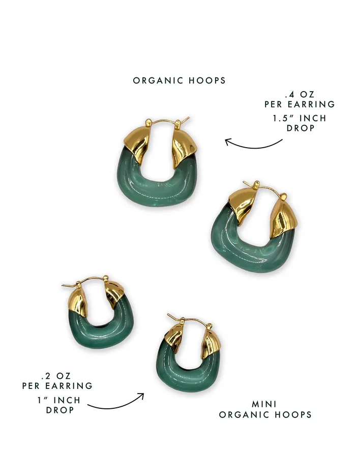 Lizzie Fortunato Earrings Mini Organic Hoops