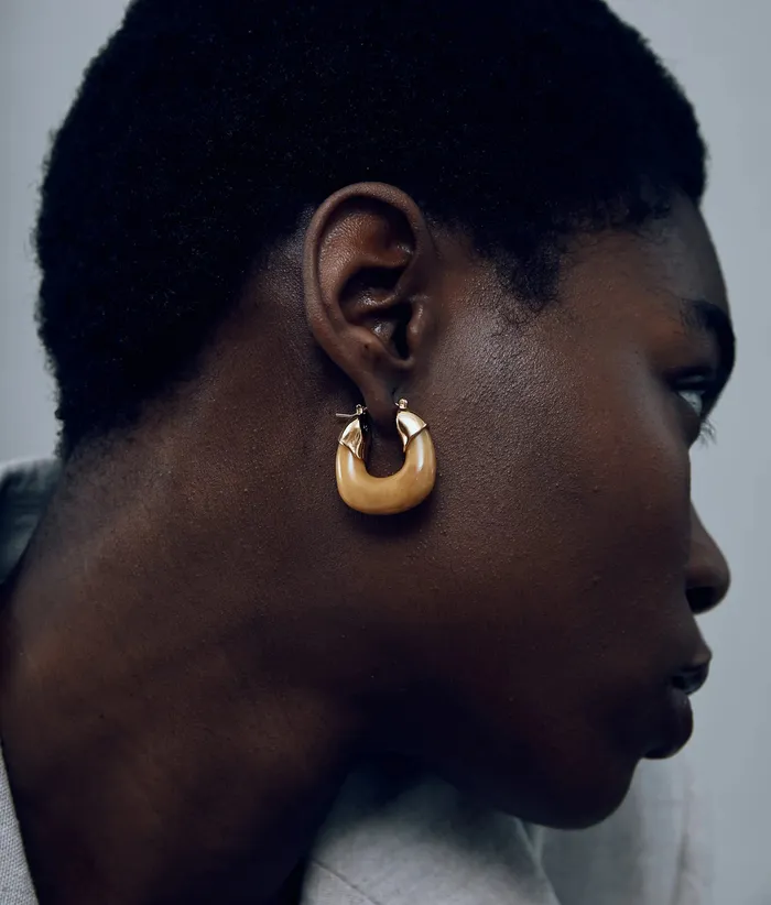 Lizzie Fortunato Earrings Mini Organic Hoops
