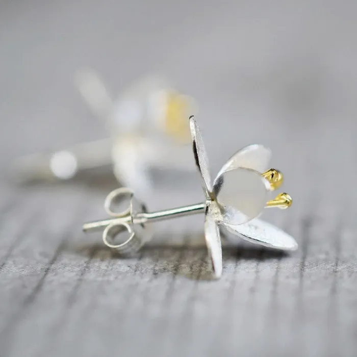 MadameLili Earrings Ohrstecker Blten Silber MadameLili