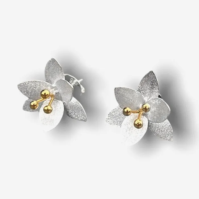 MadameLili Earrings Ohrstecker Blten Silber MadameLili