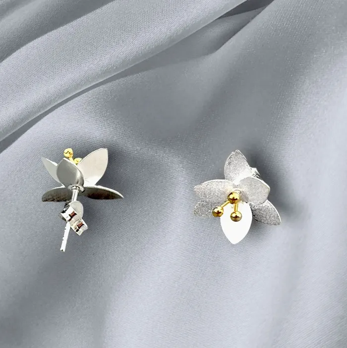 MadameLili Earrings Ohrstecker Blten Silber MadameLili