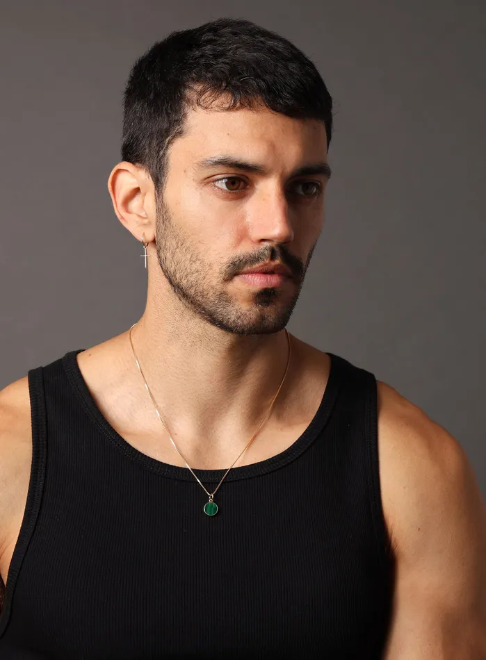 Malachite Gemstone Necklace WE ARE ALL SMITH Mens Jewelry Clothing Necklaces