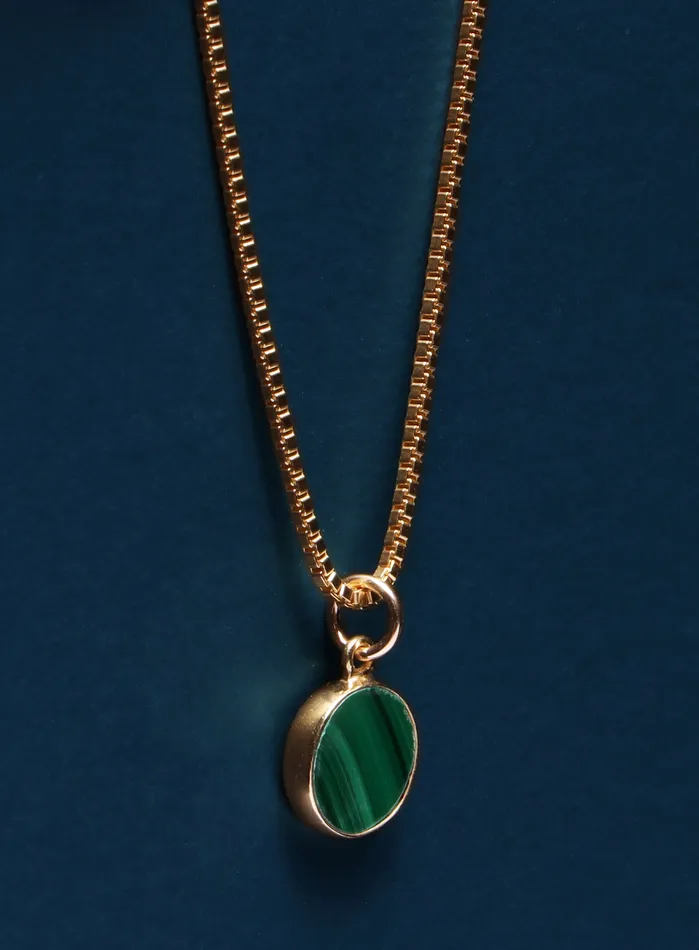 Malachite Gemstone Necklace WE ARE ALL SMITH Mens Jewelry Clothing Necklaces