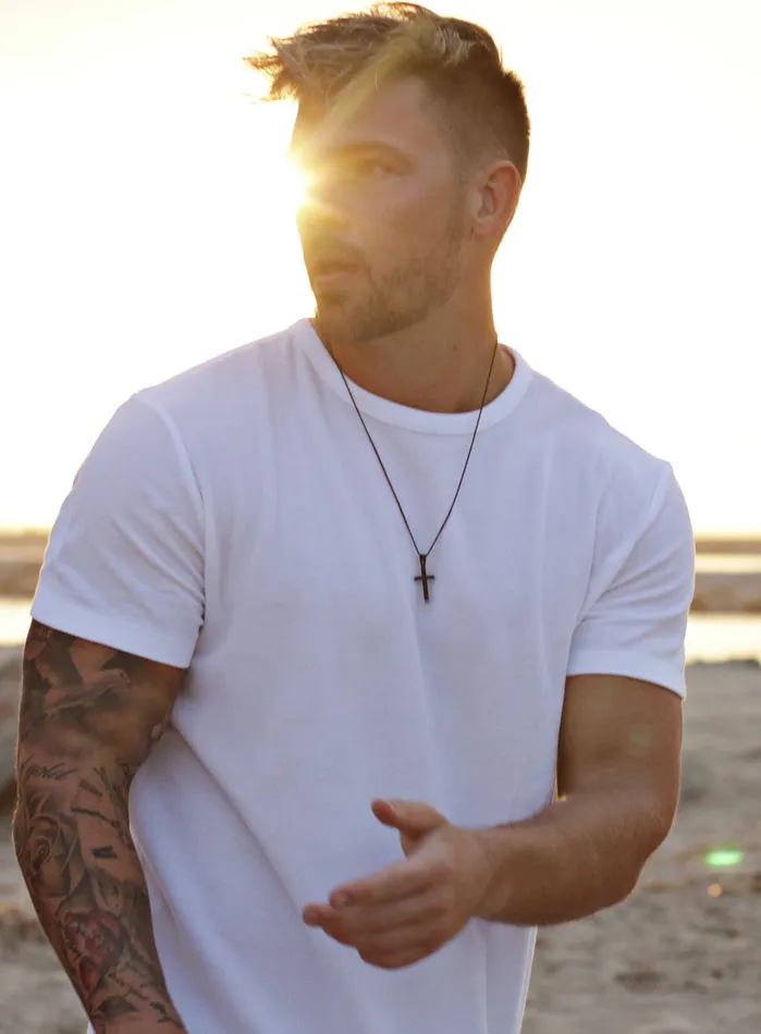 MEDIUM BLACK CROSS NECKLACE FOR MEN We Are All Smith Necklaces